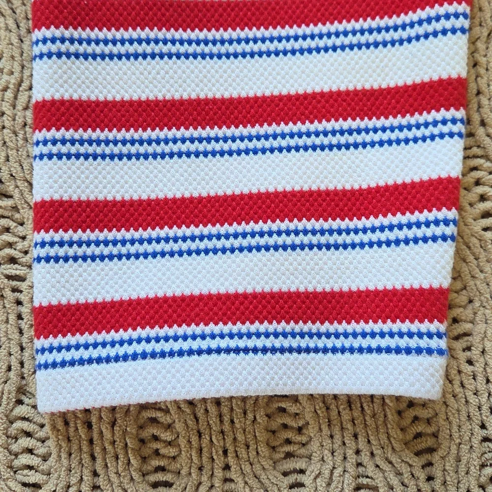 Reformation Red, White, Blue 'Anna' Cropped Rugby Top - Size M - Picture 7 of 10